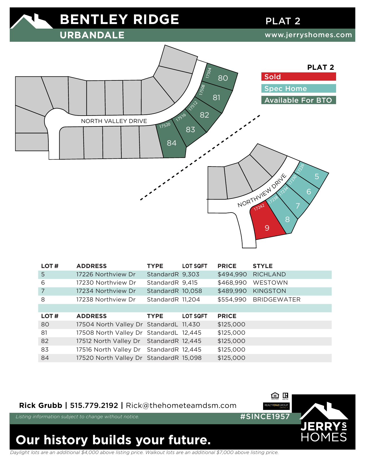 Full plat map for Bentley Ridge · Plat 2